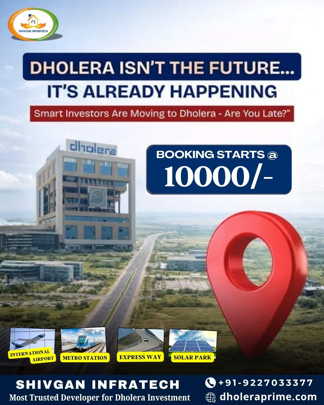 Plots Rates In Platinum Rated Greenfield Smart City Dholera