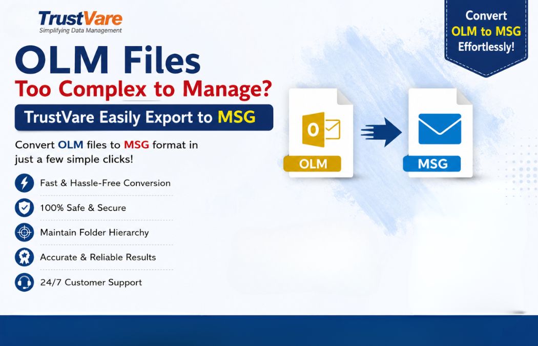 OLM Files Too Complex to Manage? TrustVare Easily Export to MSG