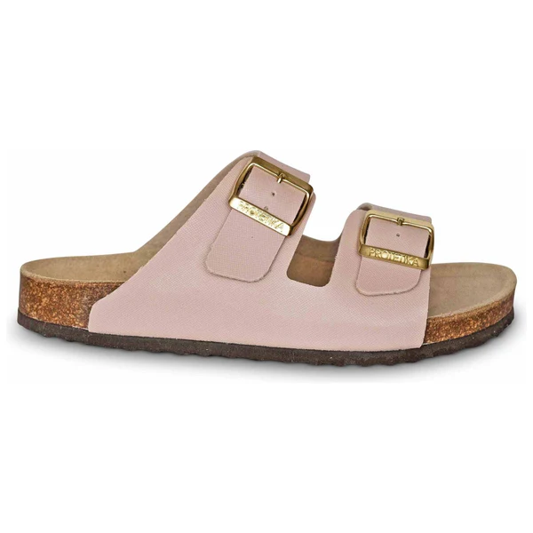 WALKER Light Pink Ladies Orthotic Sandals – Cork Arch Support