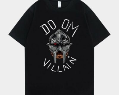 MF-DOOM-Black-T-Shirt-With-Madvillain-Metal-Face-Graphics