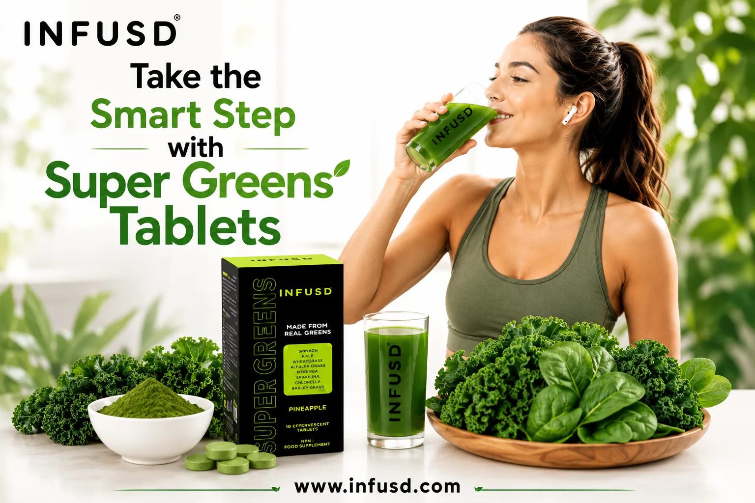 Take the Smart Step with Super Greens Tablets