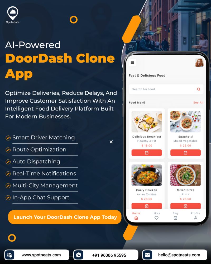 DoorDash Clone to Connect Restaurants, Riders & Customers