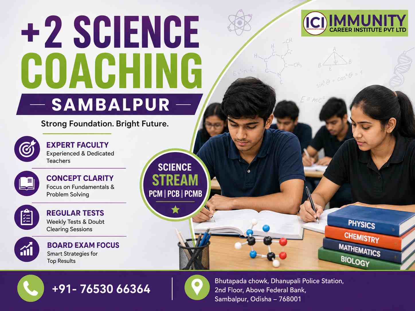 Quality +2 Science Coaching in Sambalpur for Academic Growth