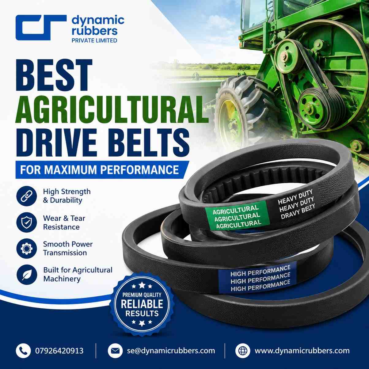 Best Agricultural Drive Belts for Maximum Performance