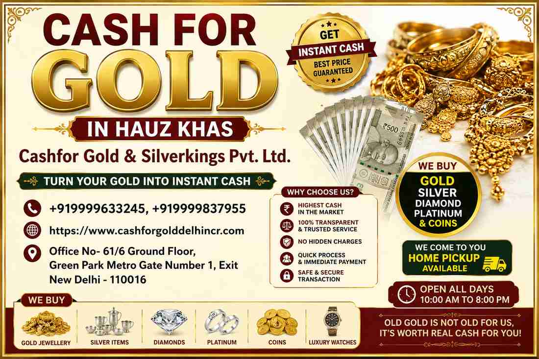 Cash For Gold in Hauz Khas | Sell Gold at a Fair Price
