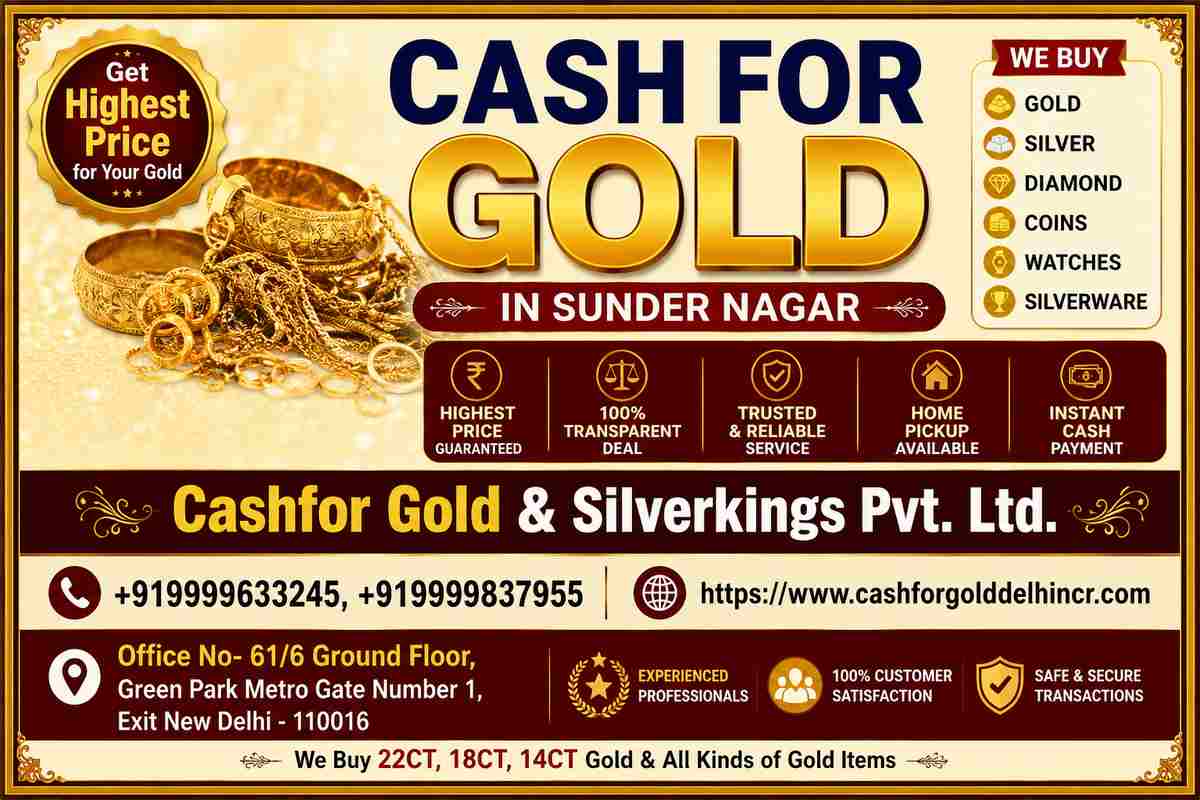 Cash For Gold in Sunder Nagar | Quick Gold Selling