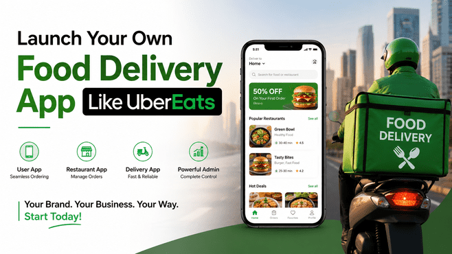 Launch Your Own Food Delivery App Like UberEats