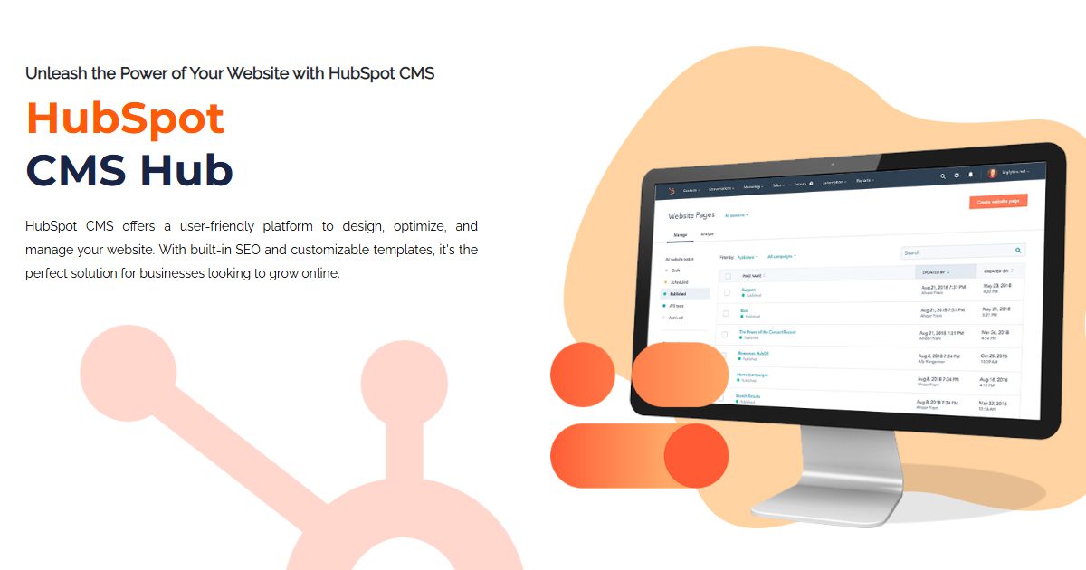 HubSpot CMS Hub Implementation Services for Businesses