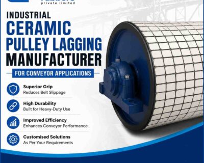 IndustrialCeramicPulleyLaggingManufacturerforConveyorApplication