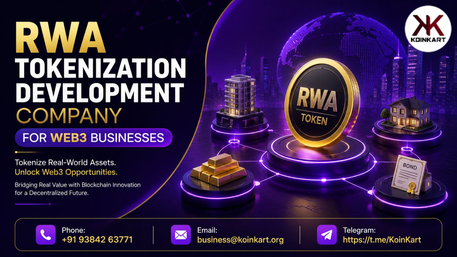 RWA Tokenization Development Company for Web3 Businesses