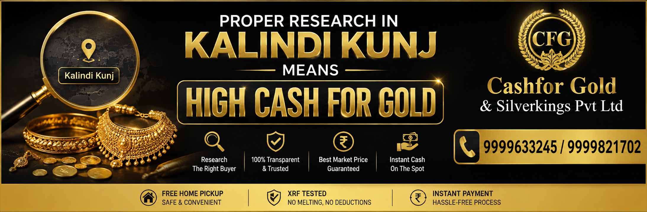 Sell Gold In Kalindi Kunj and get a fair price for your gold