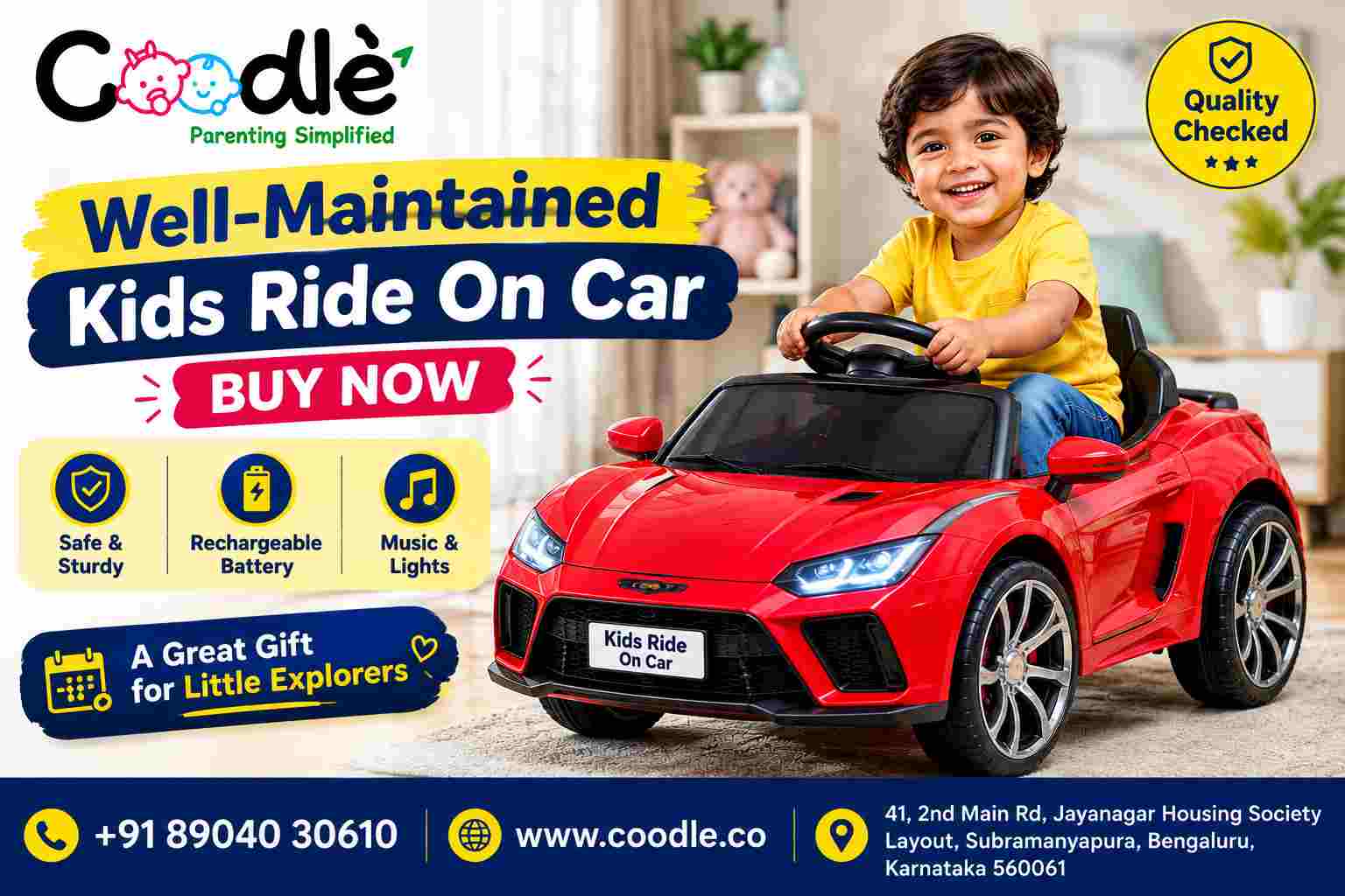 Well Maintained Kids Ride On Car Buy