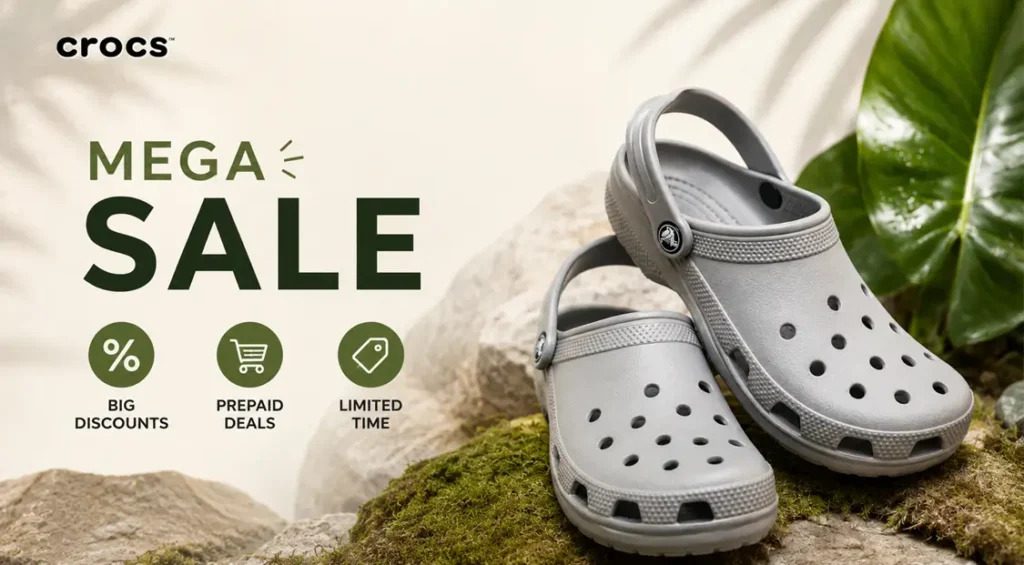 CROCS DISCOUNT CODE INDIA – SAVE UP TO 50% OFF + Extra 5%