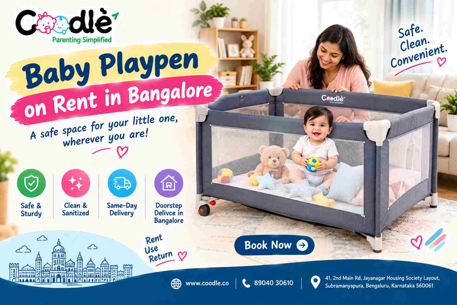 Baby Playpen on Rent in Bangalore