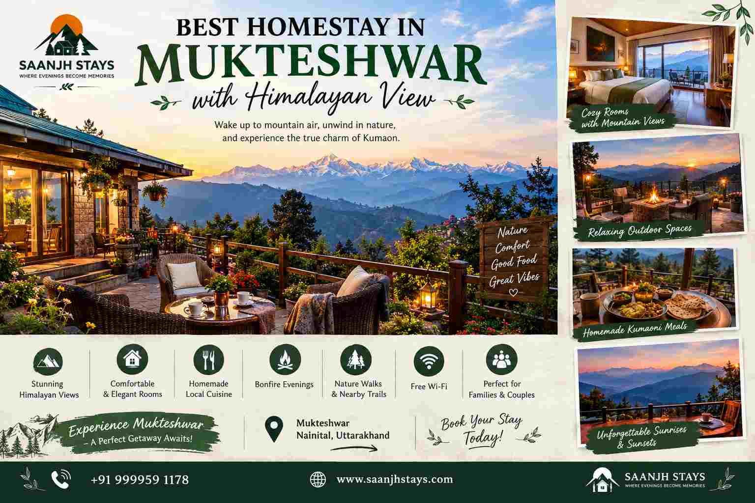 Best Homestay in Mukteshwar with Himalayan View