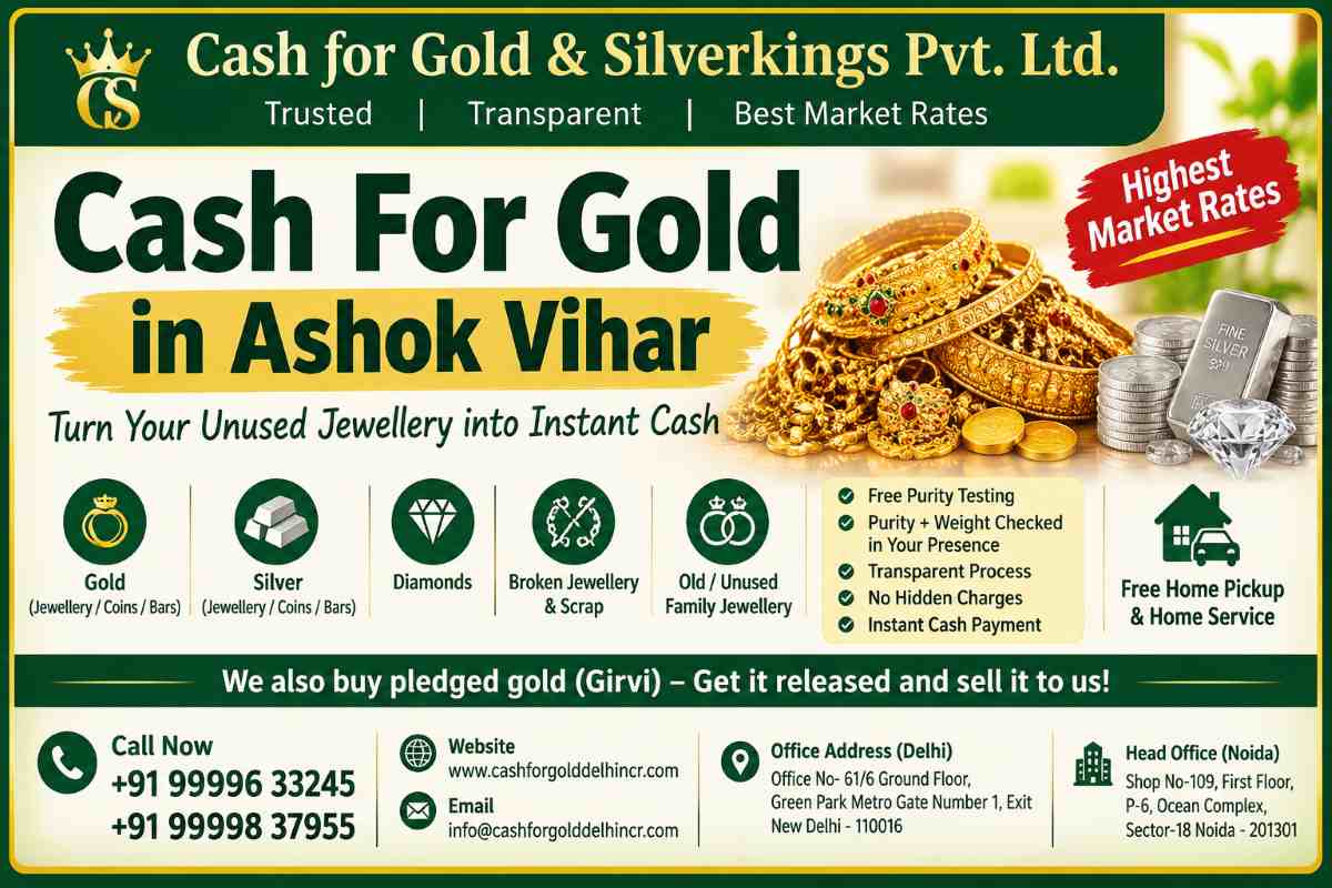 Cash For Gold in Ashok Vihar for Unused Gold Items