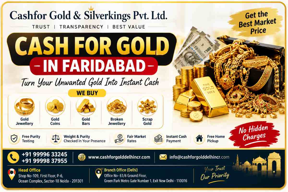 Trusted Cash For Gold in Faridabad Near Your Location