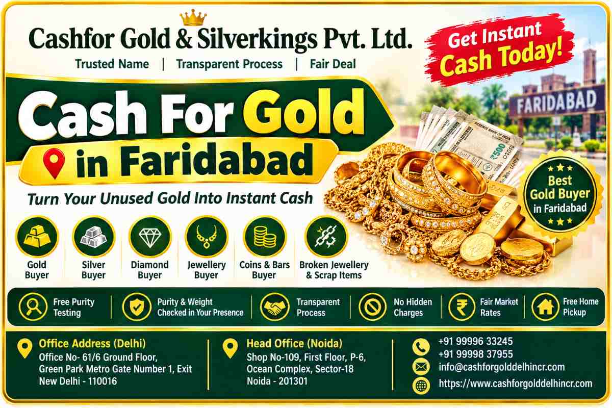 Cash For Gold in Faridabad from Trusted Gold Buyer
