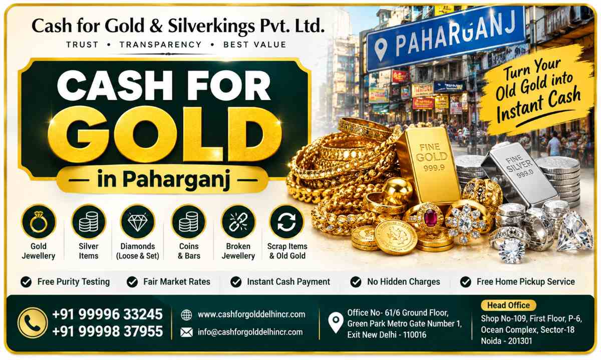 Cash For Gold in Paharganj at Fair Gold Rates