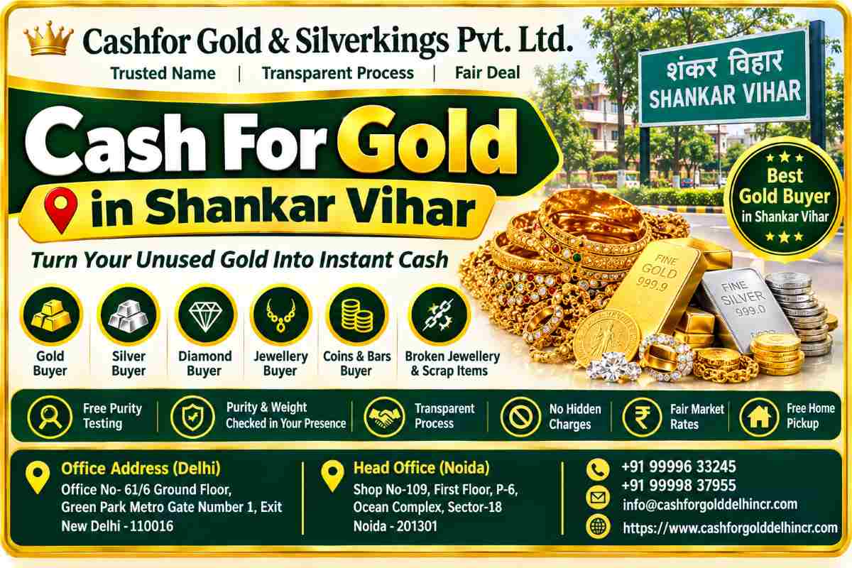 Cash For Gold in Shankar Vihar with Instant Payment