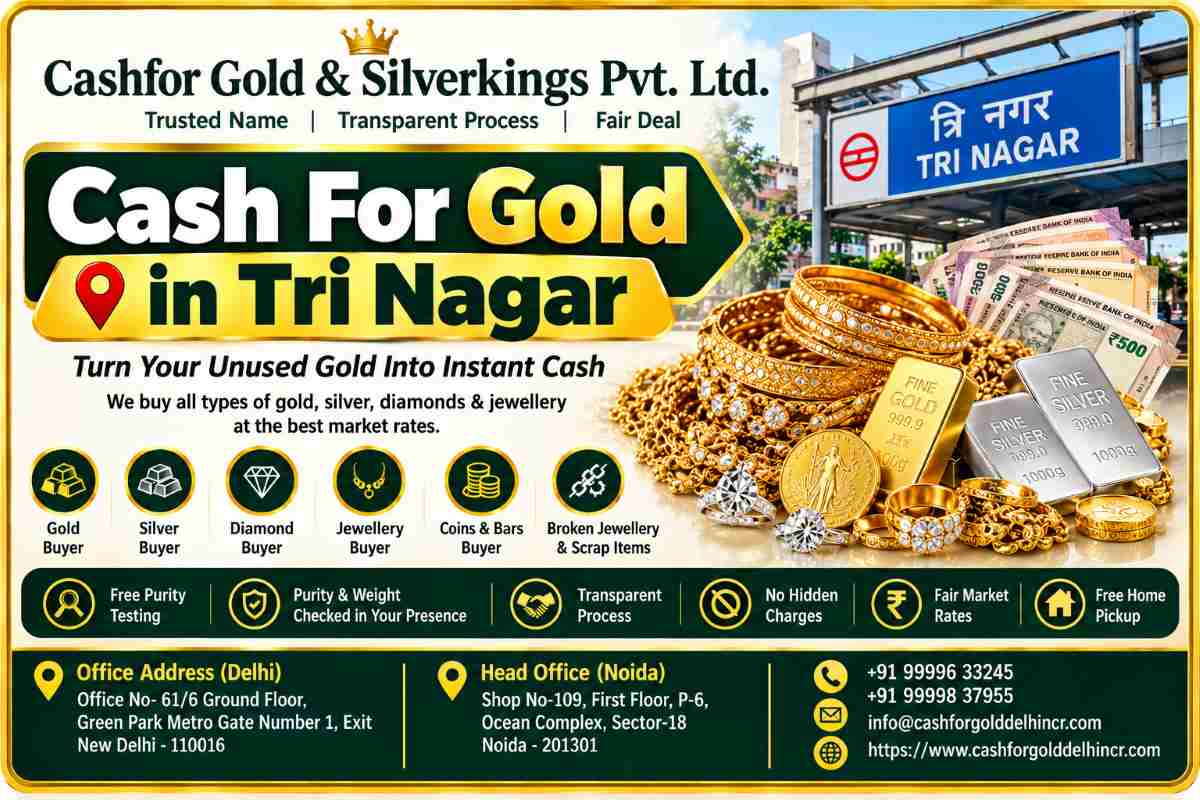 Cash For Gold in Tri Nagar with Instant Cash Payment