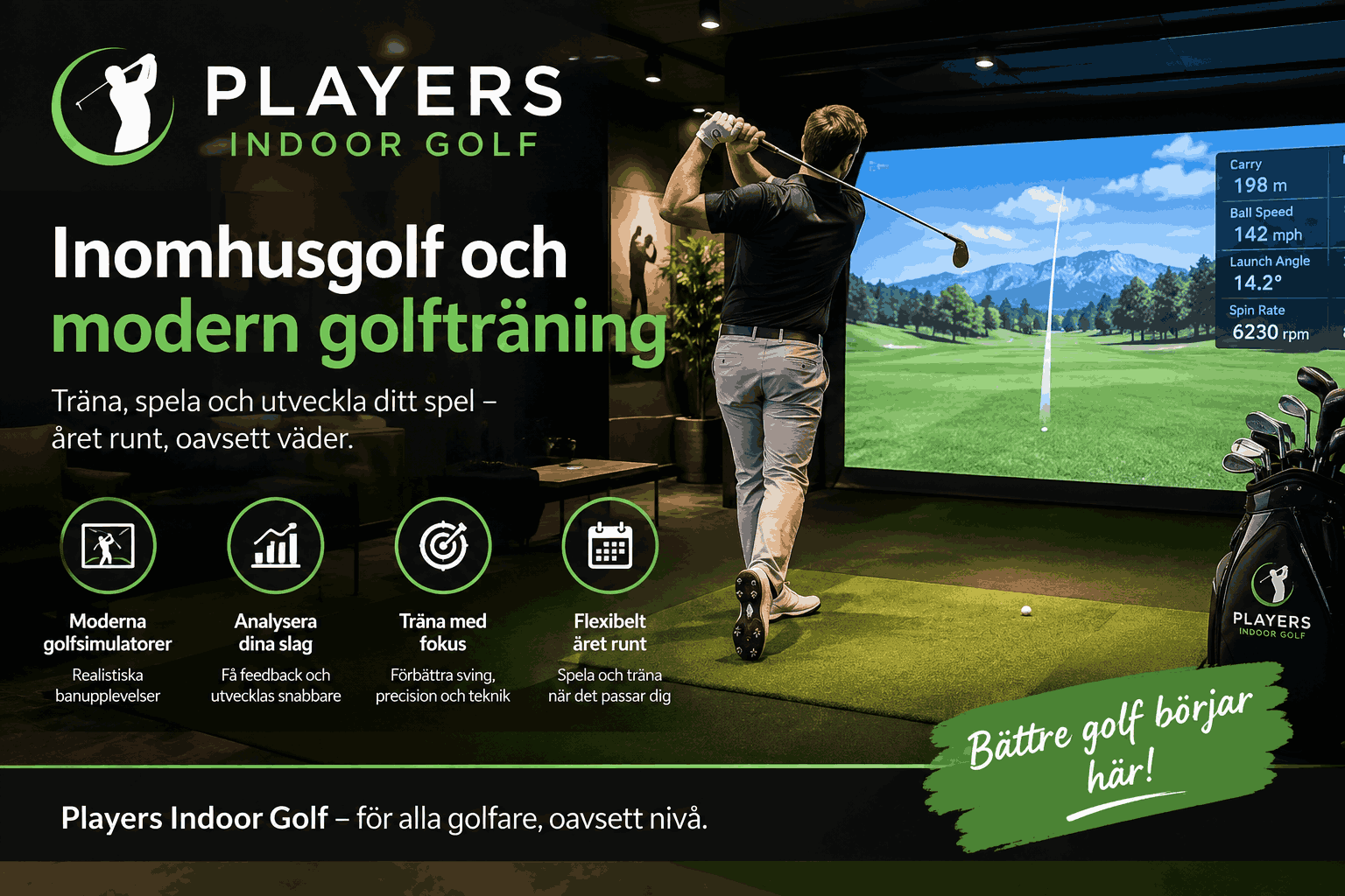 Players Indoor Golf – Inomhusgolf och modern golfträning