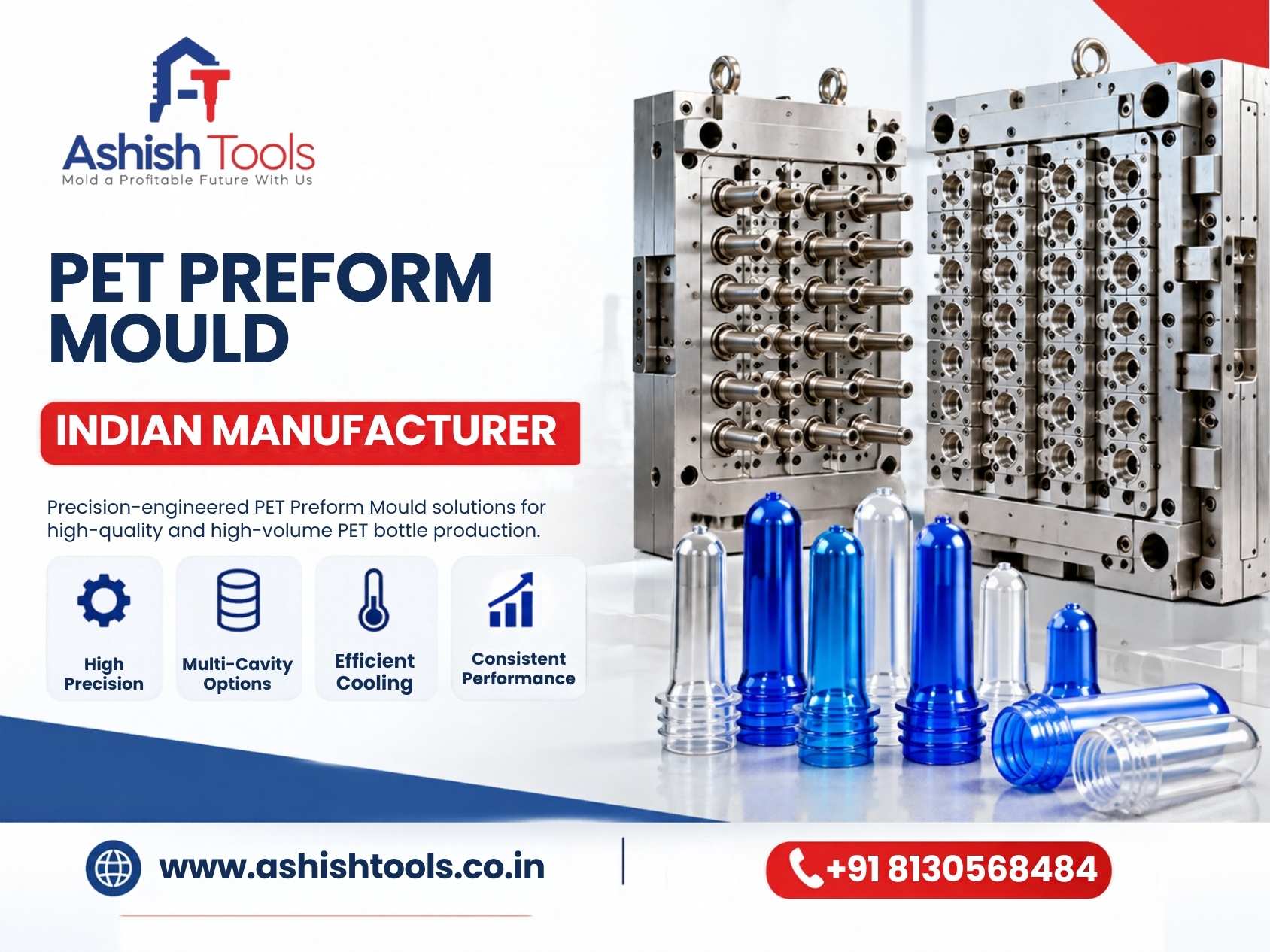 High-Performance PET Preform Mould | Indian Manufacturer
