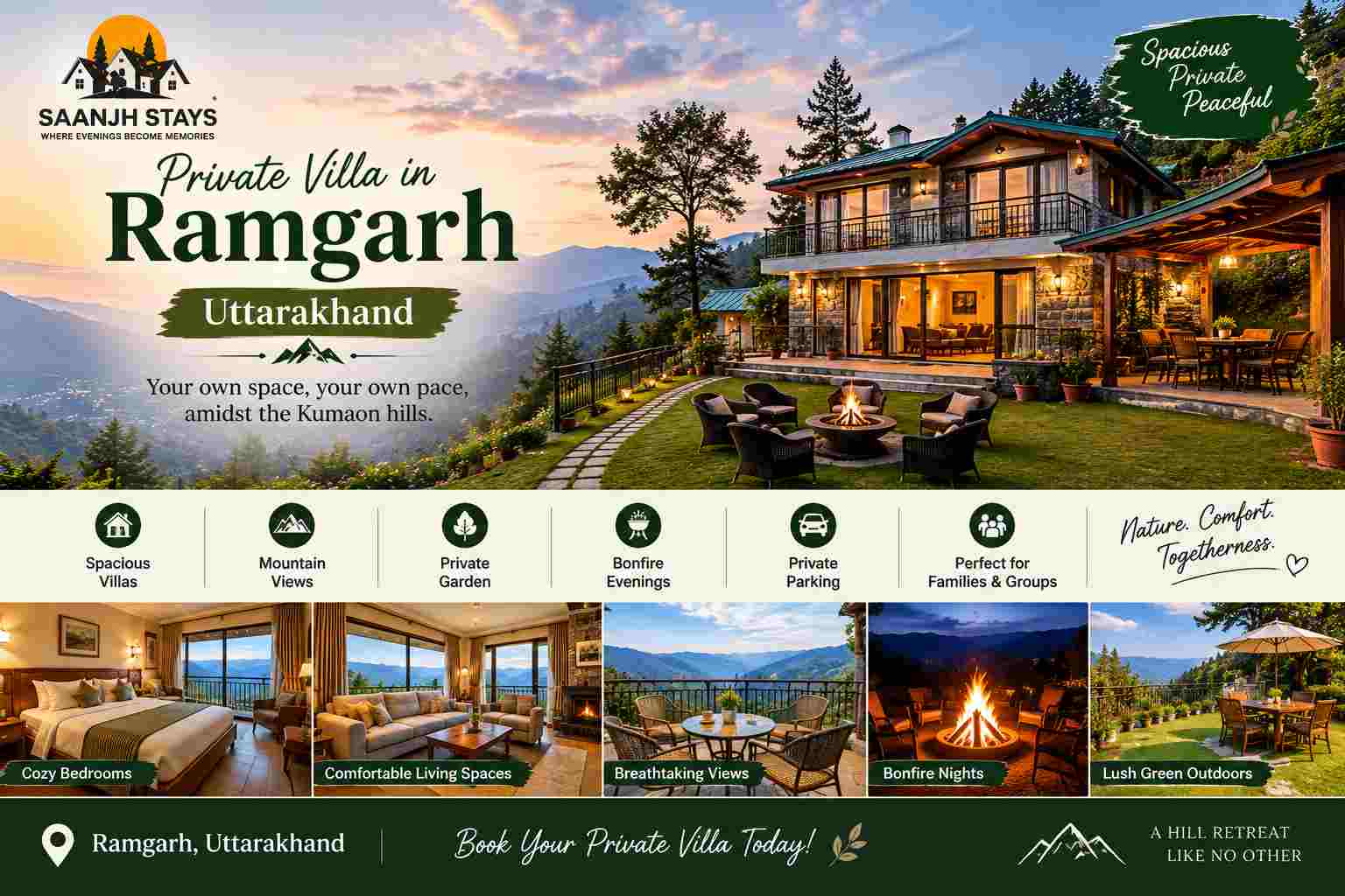 Private Villa in Ramgarh Uttarakhand