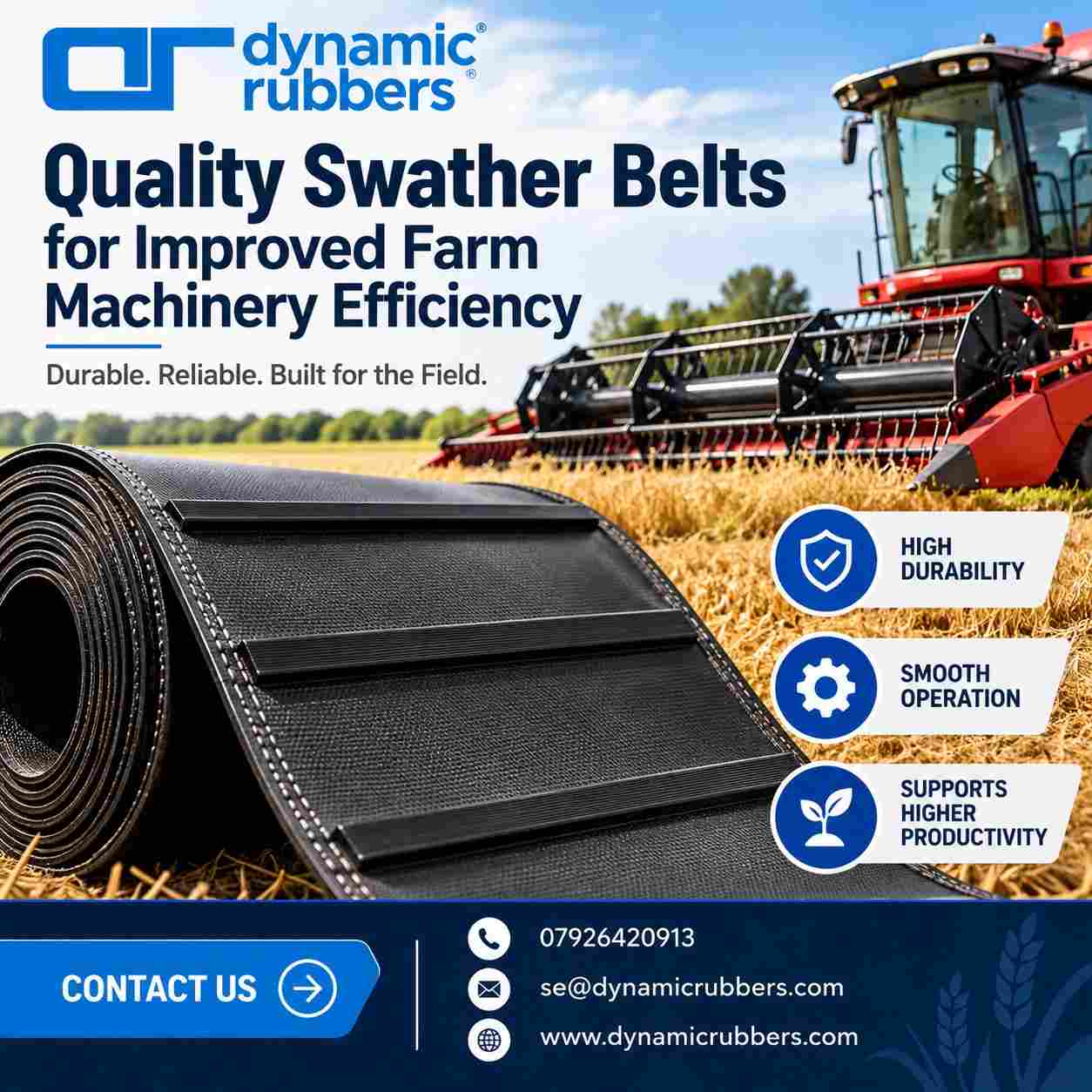 Quality Swather Belts for Improved Farm Machinery Efficiency
