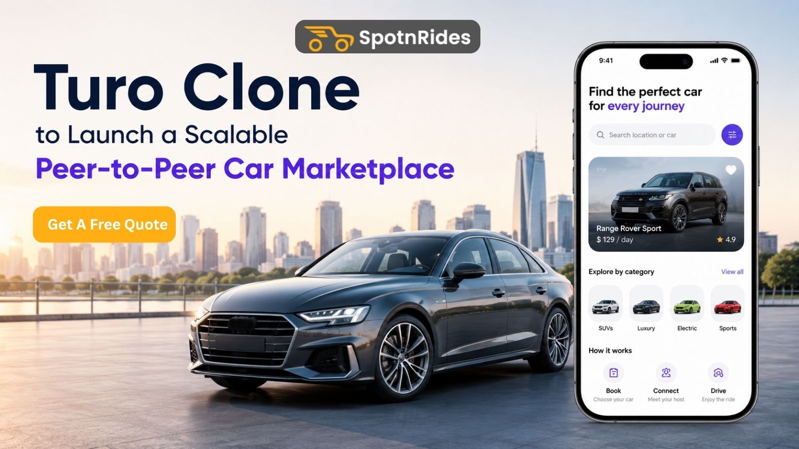 Turo Clone to Launch a Scalable Peer-to-Peer Car Marketplace
