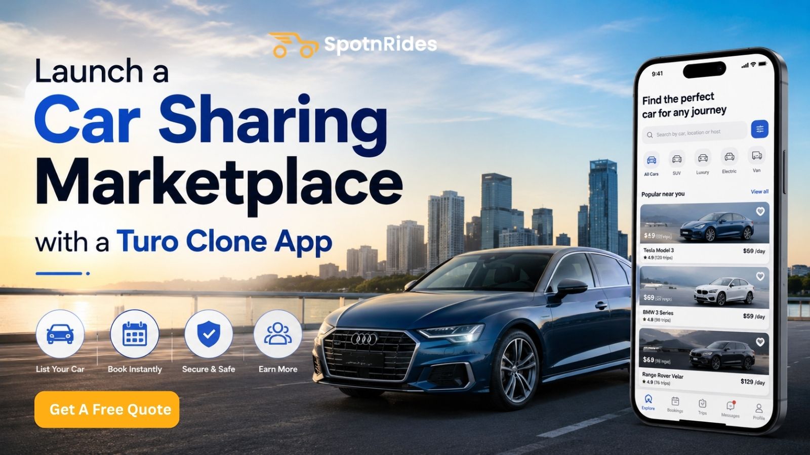 Launch a Car Sharing Marketplace with Turo Clone App