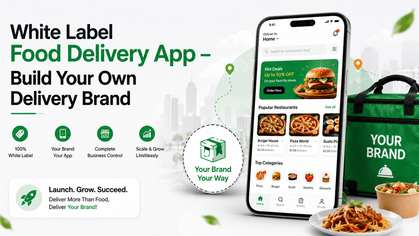 White Label Food Delivery App – Build Your Own Delivery Brand