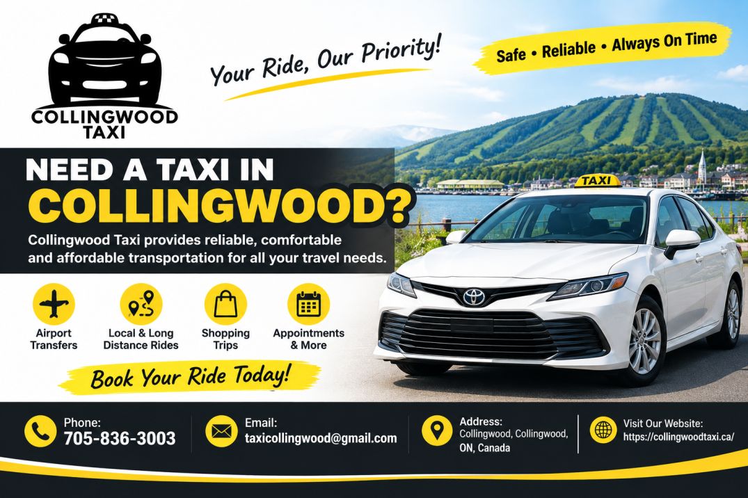 Reliable Cab Collingwood Service for Safe & Convenient Rides