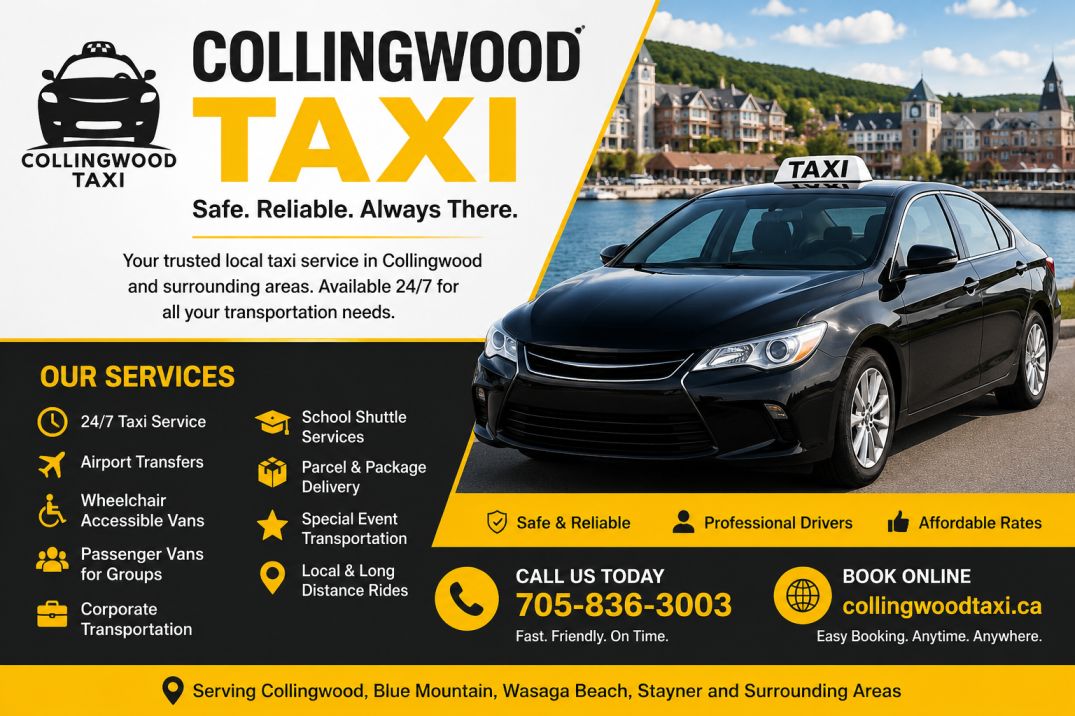 Find the Collingwood Taxis Phone Number for Quick Local Rides