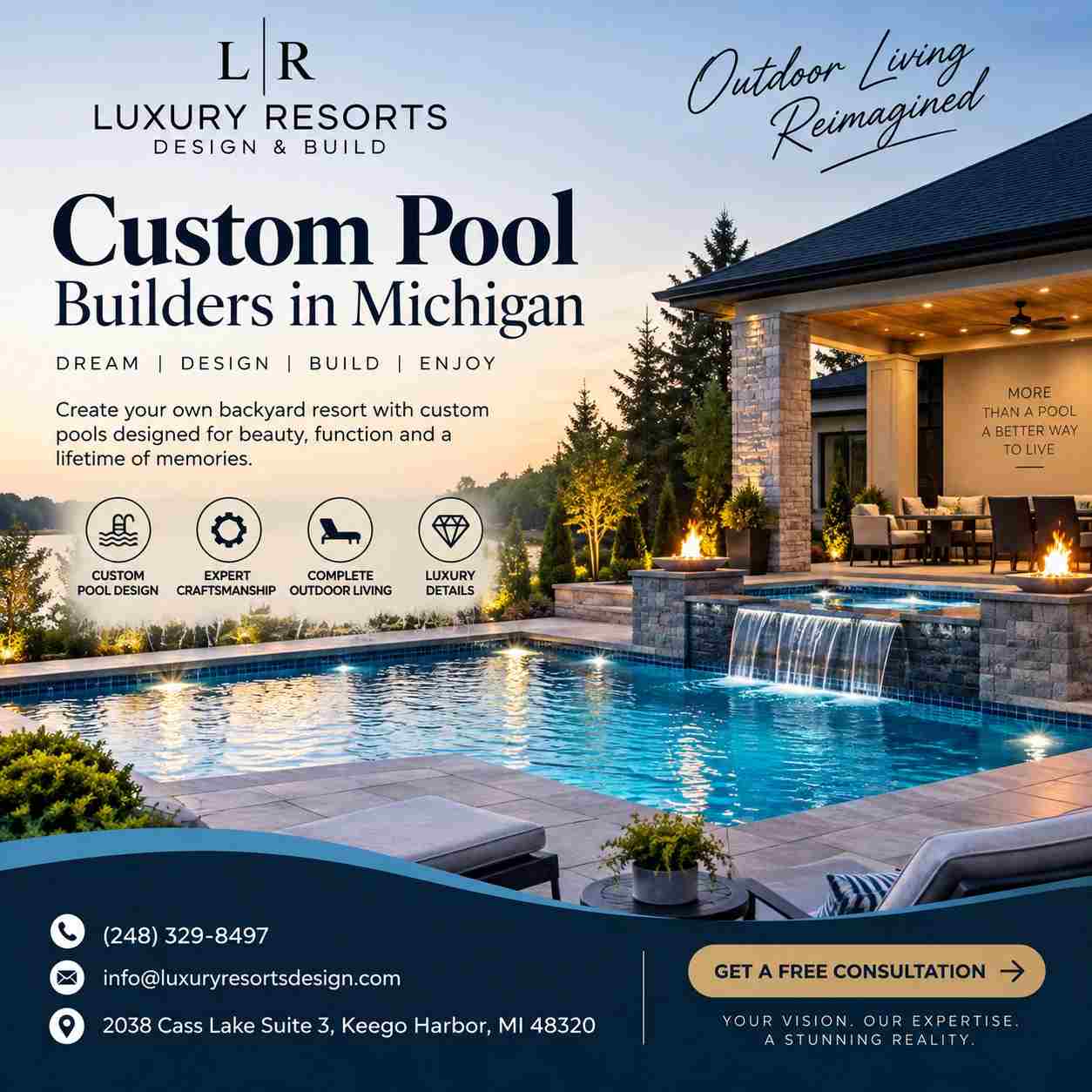 Give Your Backyard a Stunning Custom Pool Makeover