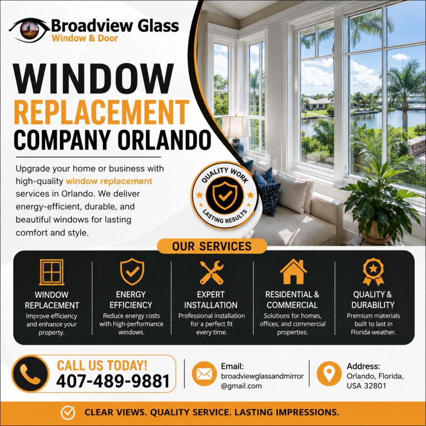 Emergency Glass Window Repair Orlando FL | 24/7 Broadview Glass