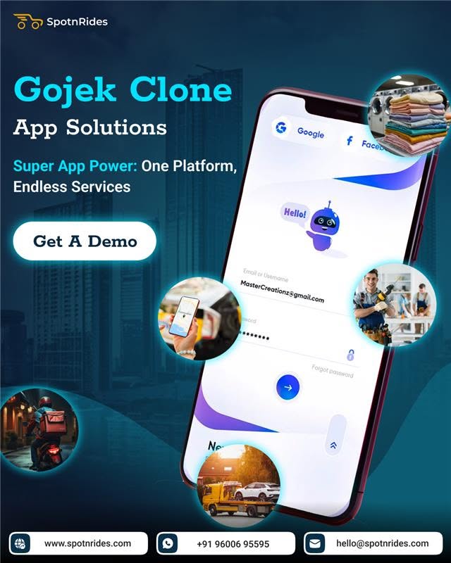 Launch Your Own Gojek Clone & Dominate the Multi-Service Market