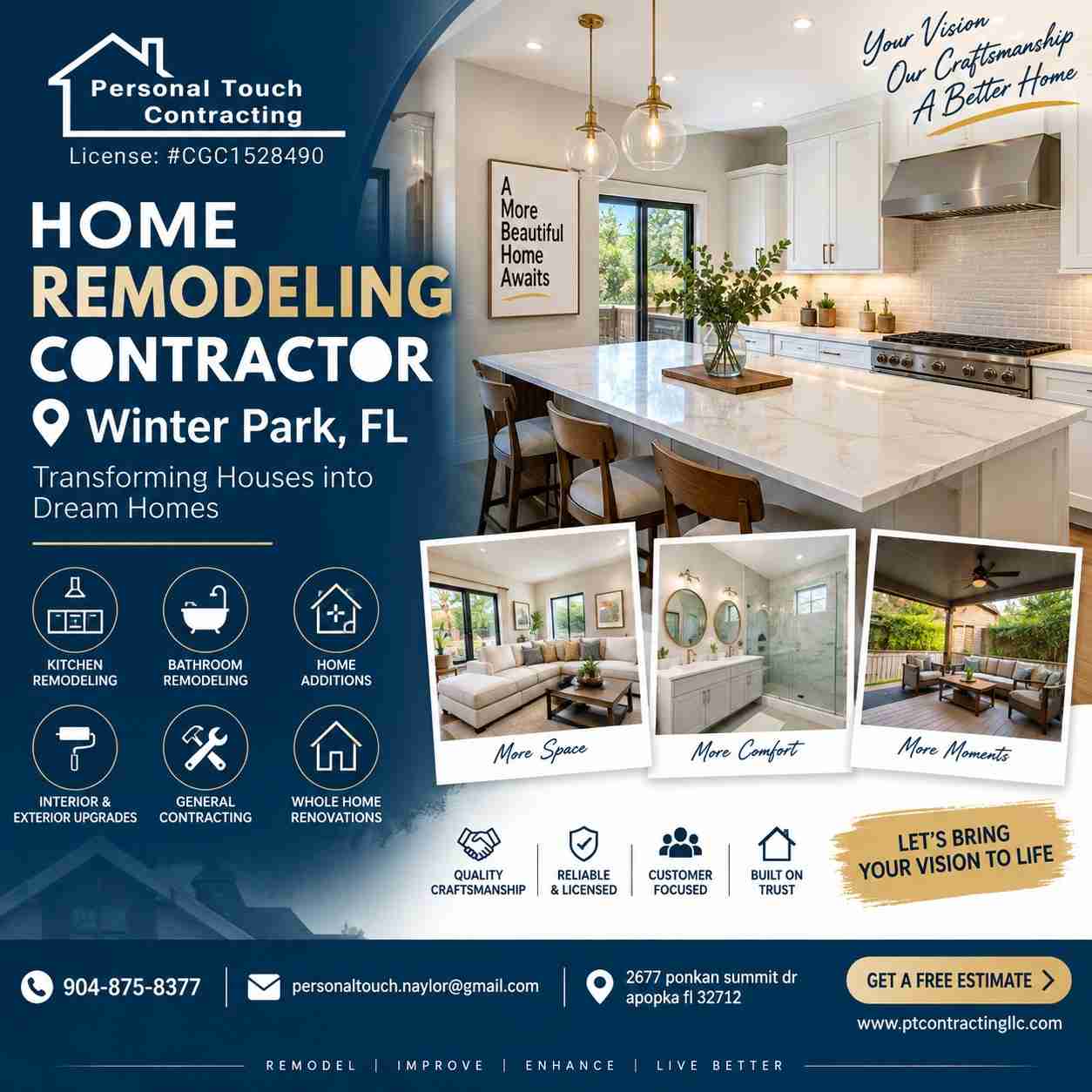 Bring Luxury Home with Expert Remodeling in Winter Park FL