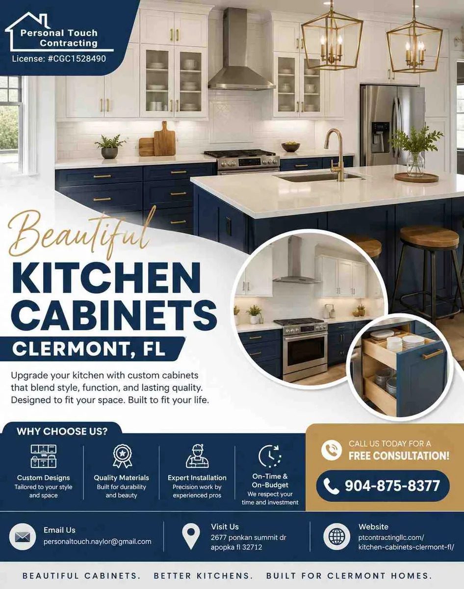 Maximize Kitchen Space with Smart Cabinets in Clermont, FL