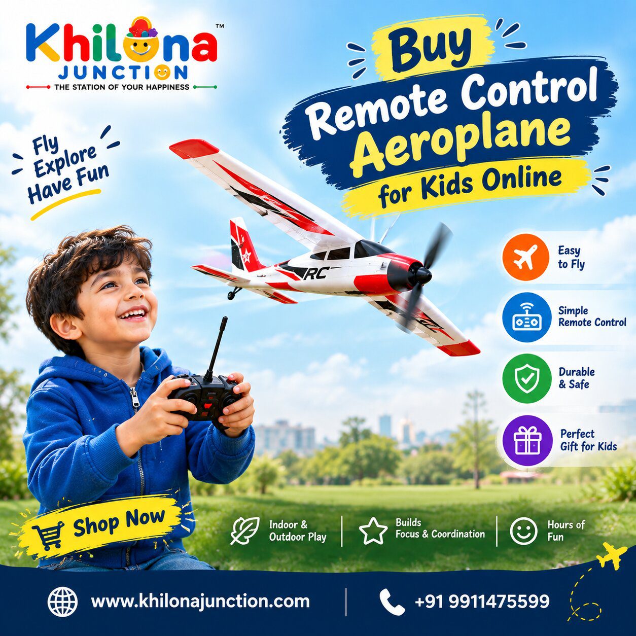 Buy Remote Control Aeroplane for Kids Online
