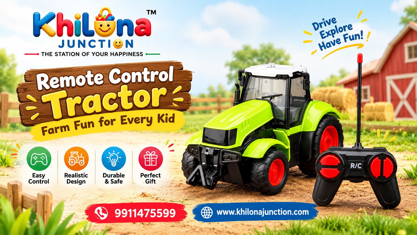 Remote Control Tractor: Farm Fun for Every Kid