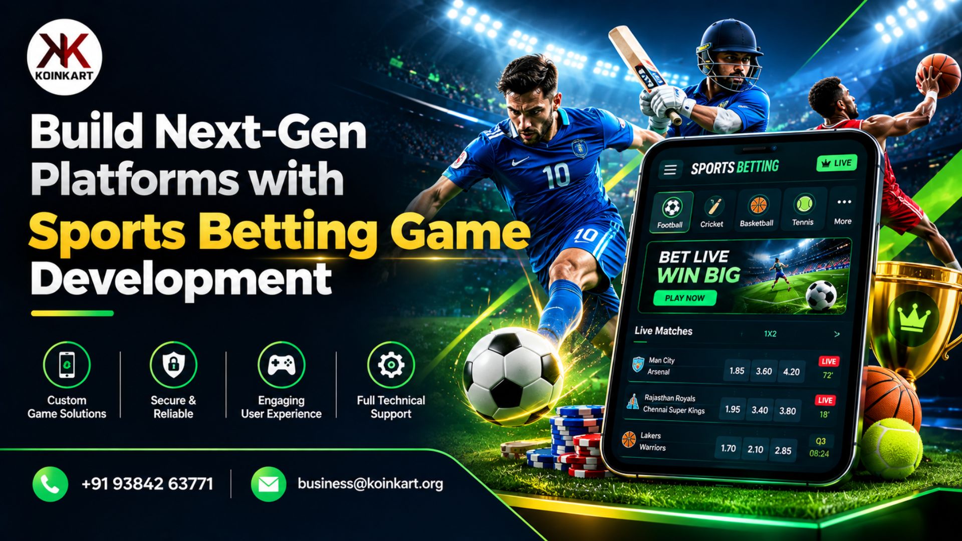 Build Next-Gen Platforms with Sports Betting Game Development