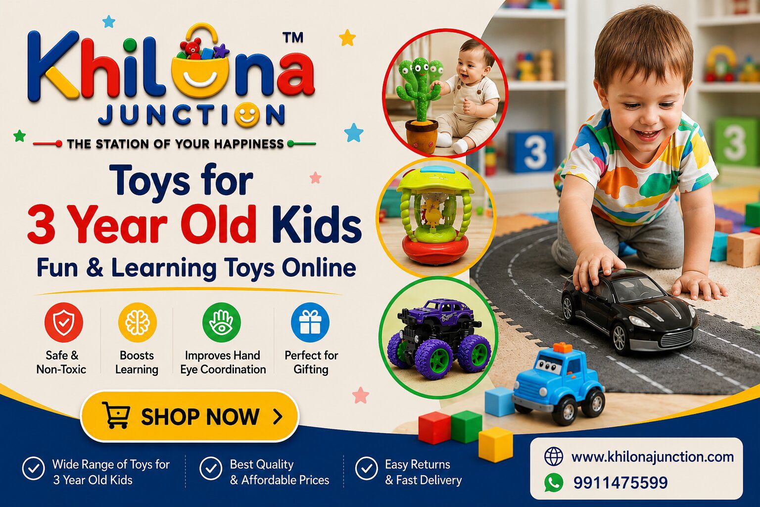 Toys for 3 Year Old Kids | Fun & Learning Toys Online