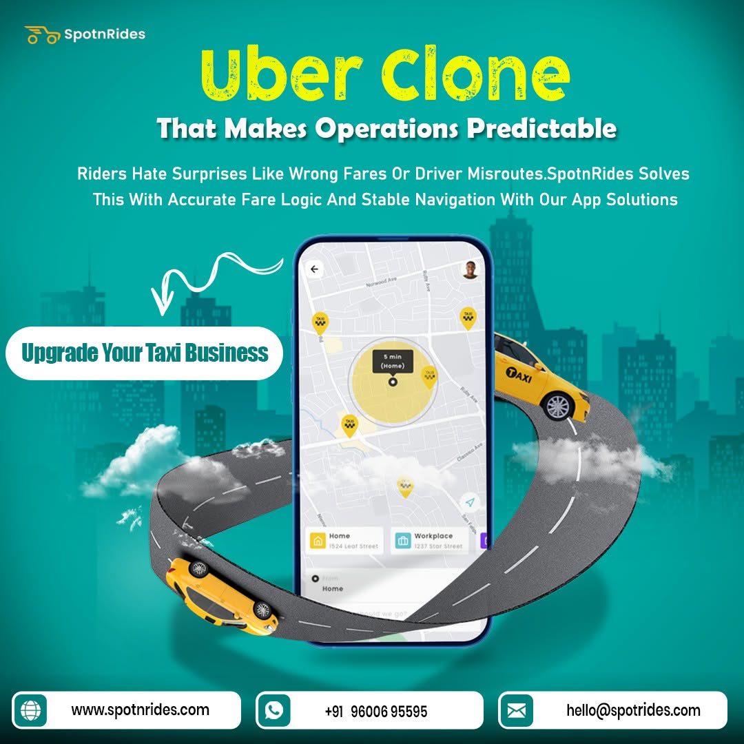Launch Your Own Uber Clone App with SpotnRides