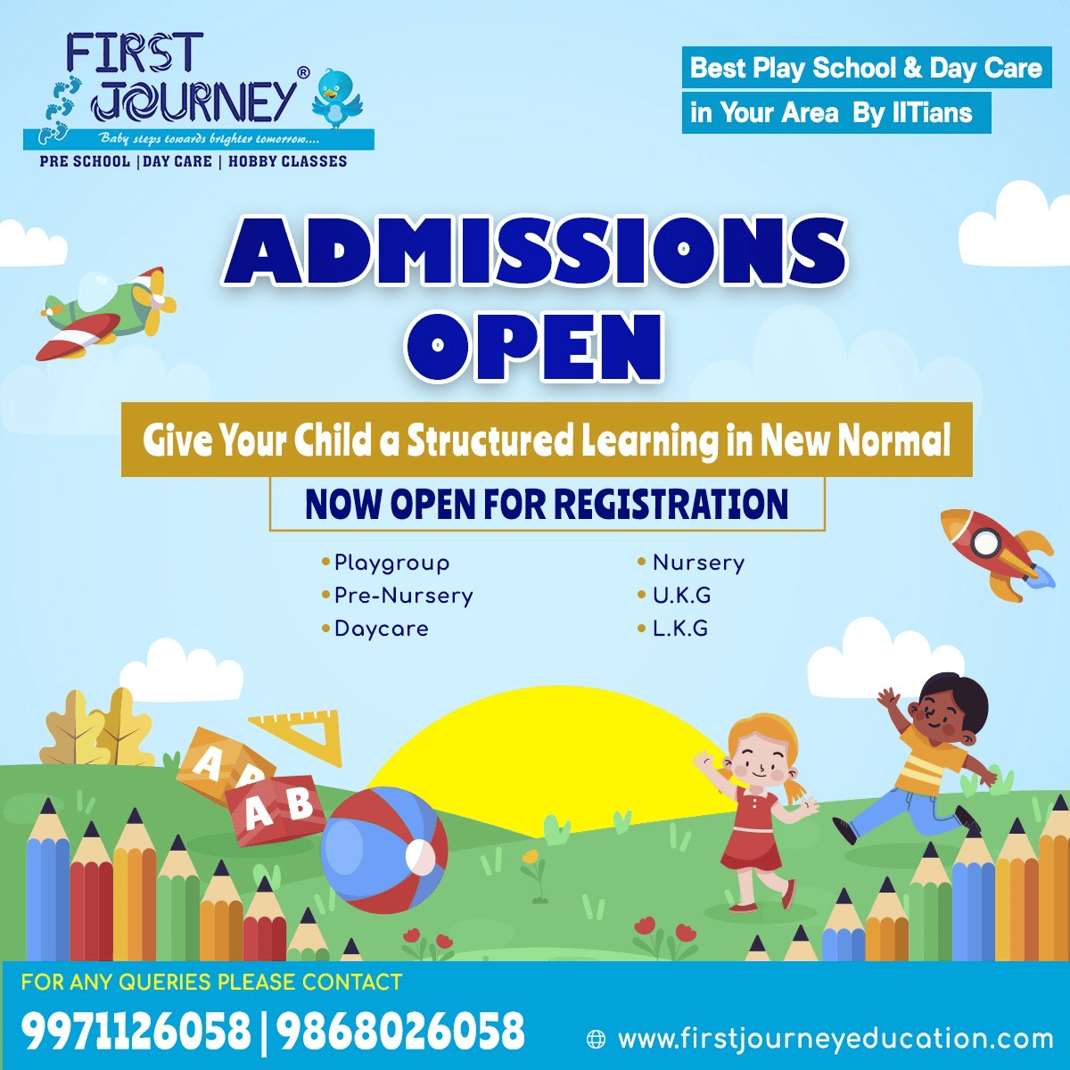 First Journey Play School and Day Care Creche Kamla Nagar