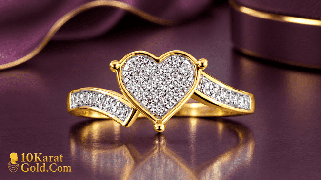 Shop 10K 14K Diamond Gold Ring for Women in Texas USA–10 Karat Gold