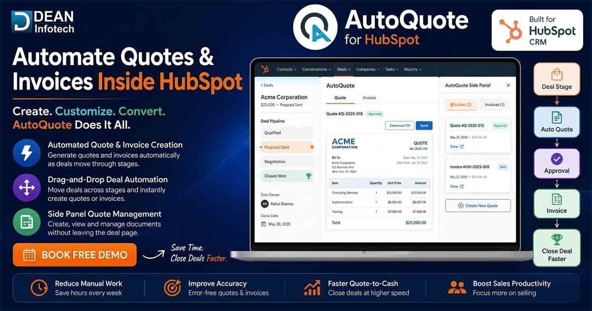 AutoQuote: Smart Quote & Invoice Automation for HubSpot