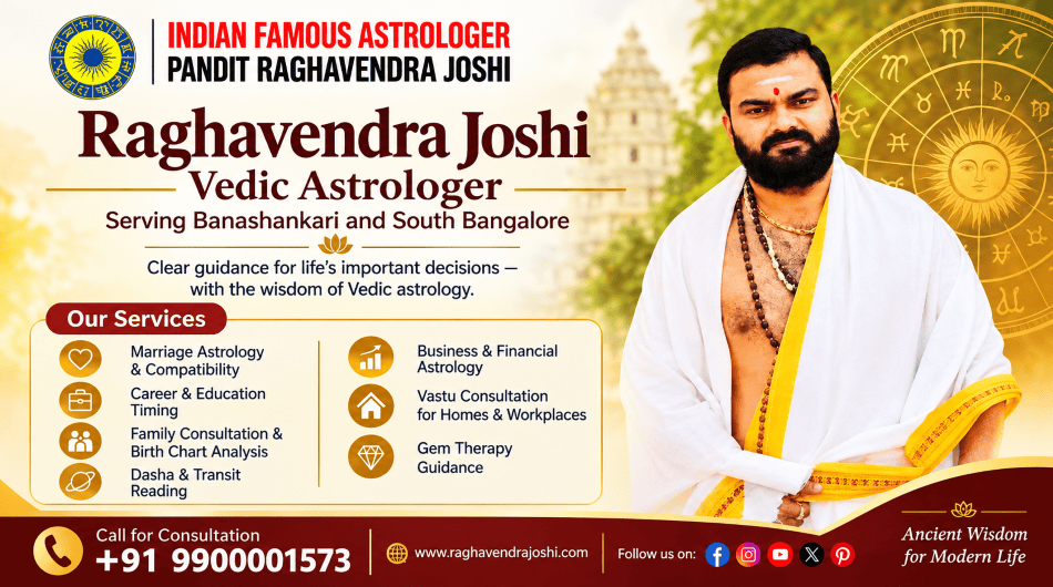Raghavendra Joshi: Vedic Astrologer Serving Banashankari and South Ban