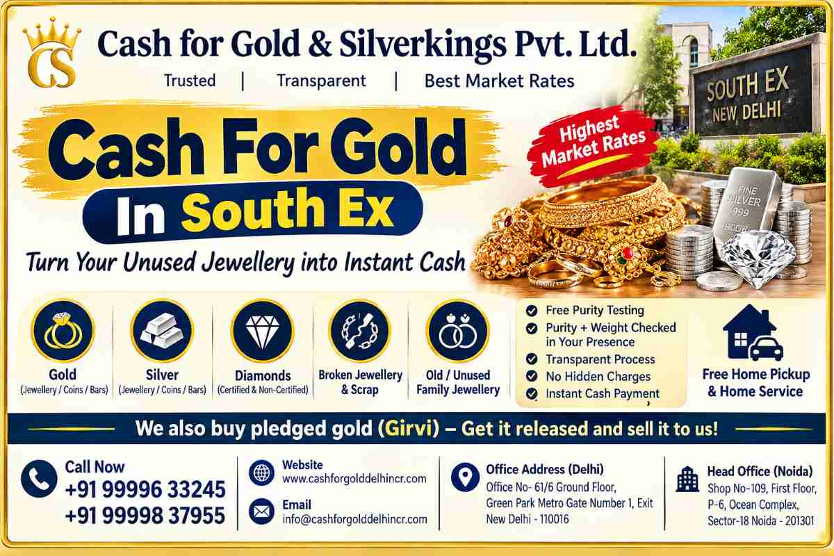 Best Cash For Gold In South Ex for Old Jewellery Sale