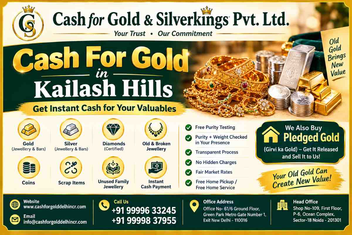 Cash For Gold in Kailash Hills With Instant Cash Payment